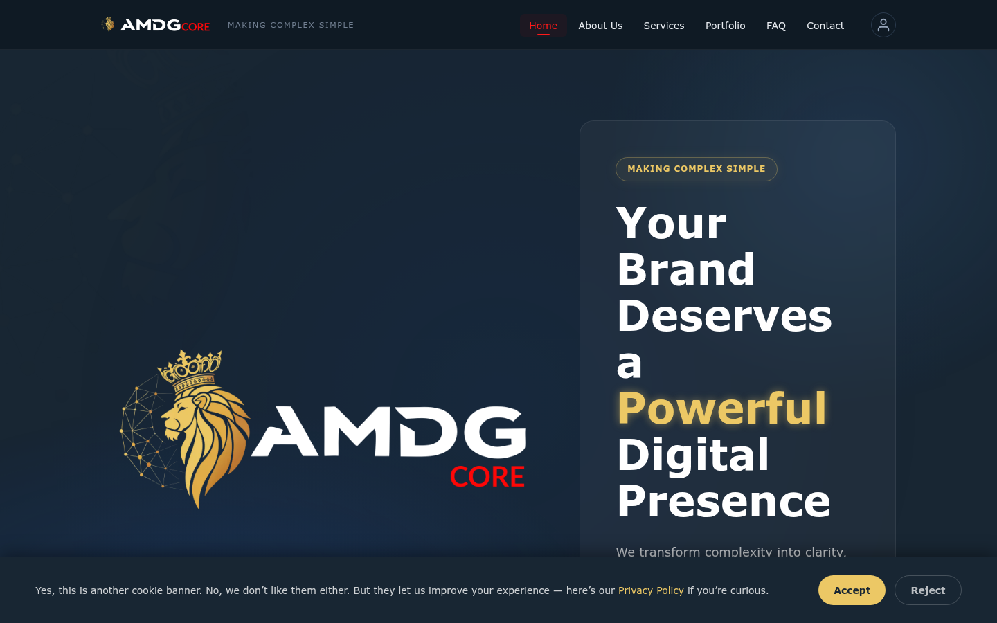 AMDG Core — full-stack operating system